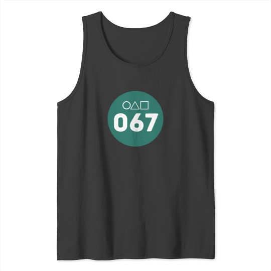 Discover Squid Cosplay Player 067 Circle 1 Tank Tops