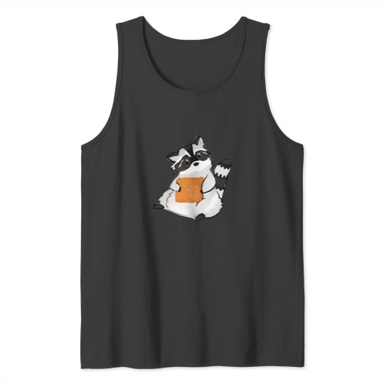 Discover Raccoon Holding A Giant Cheez It Cracker 1711 Tank Tops