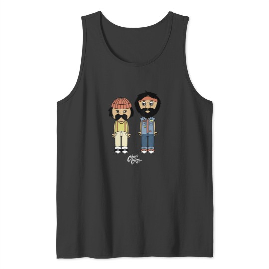 Discover Cheech Chong Toon Style Full Bodies With Logo Tank Top Tank Tops