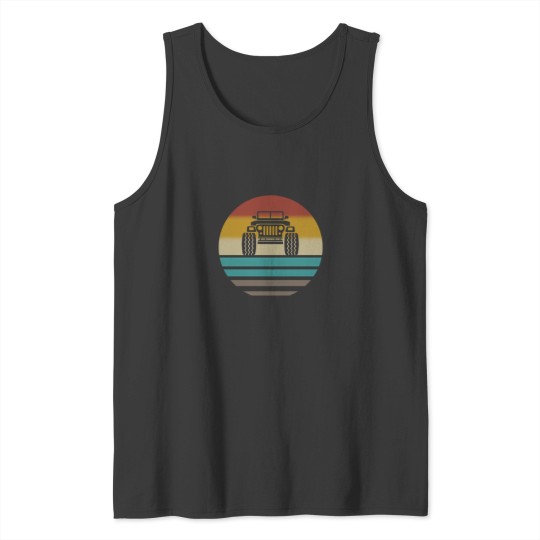 Discover Vintage Jeep Lover Tank Top