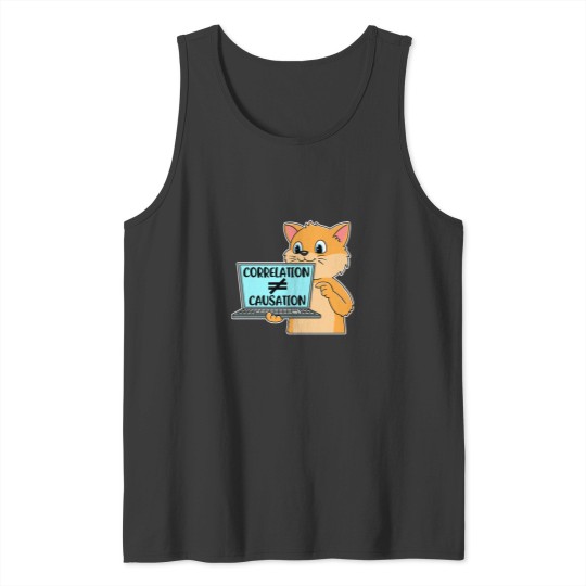 Discover Correlation Causation Funny Data Science Gift Tank Tops