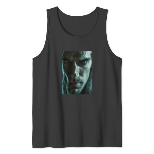 Discover The Witcher - Henry Cavill - Close Up Photography Tank Tops