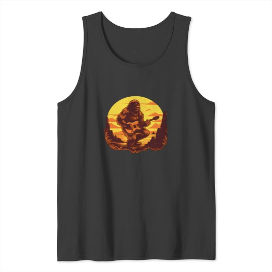 Discover Sasquatch Big Footss Rock Music Lover Tank Tops