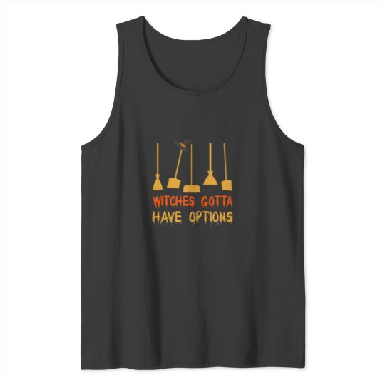 Discover Witch Riding Brooms On A darks deserts Highways halloweens T Tank Tops