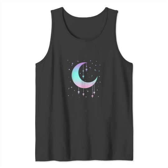 Discover Pastel Moon Kawaii Pastel Goth Tank Tops