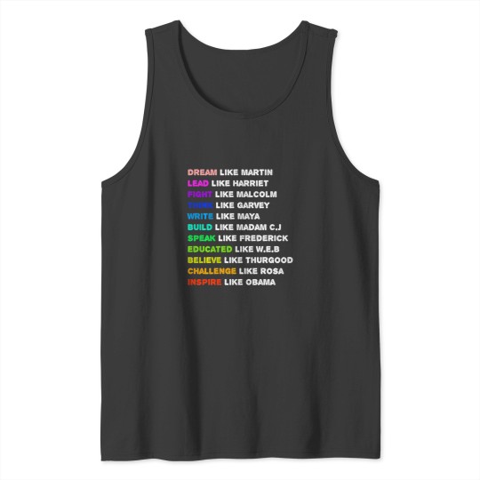 Discover Dream Like Martin Lead Like Harriet Women Black History Gift Tank Tops