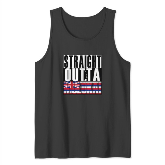 Discover Straight Outta Molokai State Flag by Hawaii Nei Tank Tops
