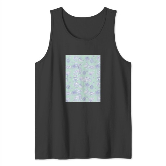 Discover safari toile de jouy Graphic Tank Tops