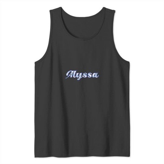 Discover Alyssa Blue Floral Tank Tops