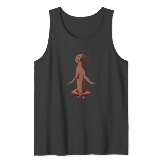 Discover Yoga Meditate Redbone Coonhound Dog Tank Tops