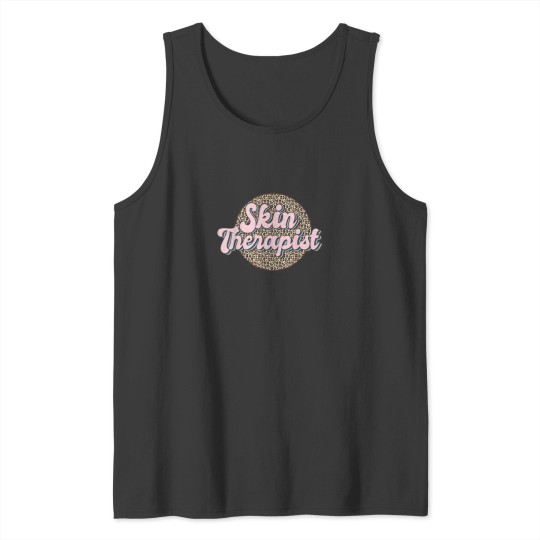 Discover Skin Therapist Esthetician Leopard Skincare 5549 Tank Tops