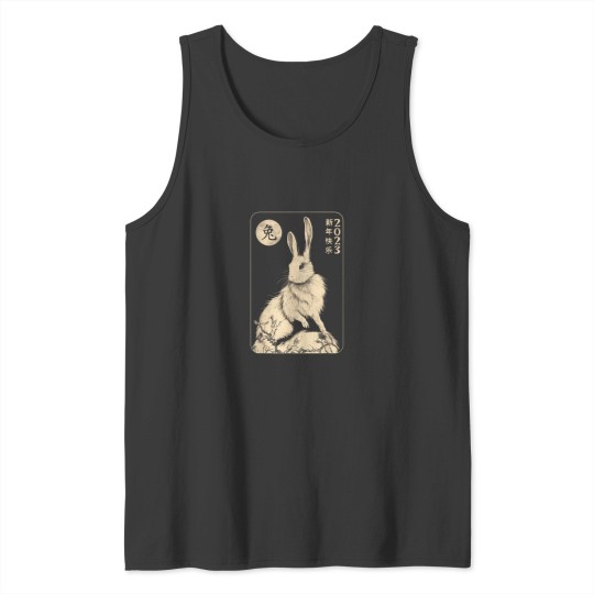 Discover White Rabbit Lover Tarot Card Year Of The Rabbit Tank Tops