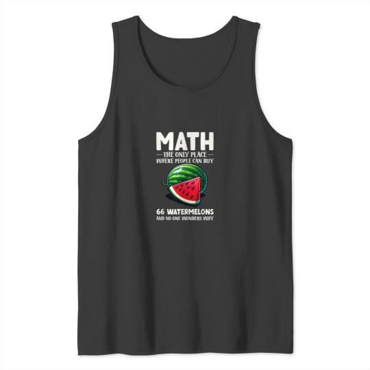 Discover Funny Math Teacher Math Equation Equation Print Tank Tops