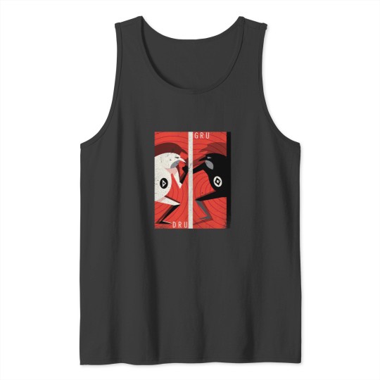 Discover Despicable Me 3 Dru And Gru Distressed Poster Racerback Tank Top Off Menu 22 Tank Tops
