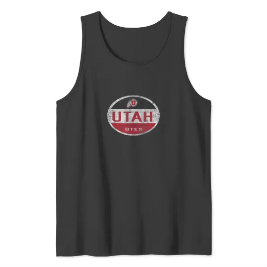 Discover Utah Utes  Oval Officially Licensed Tank Tops