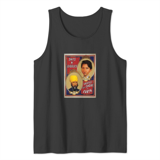 Discover Trudeau And Singh Circus   Political 1 Tank Tops