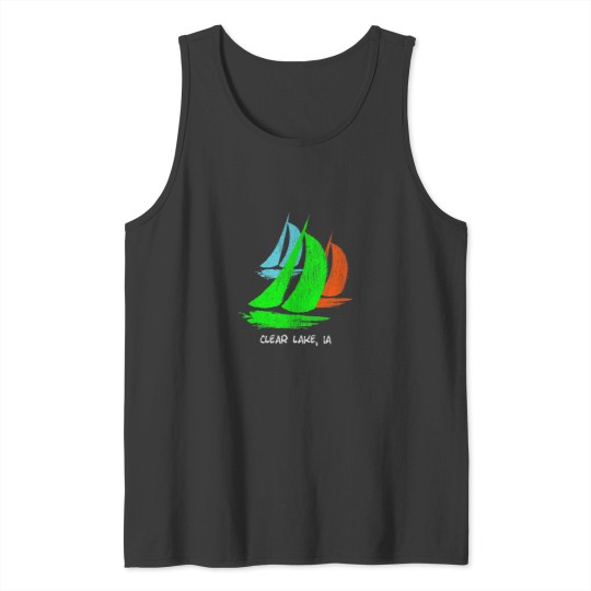 Discover 80s 90s Style Clear Lake IA Sailing Tank Tops