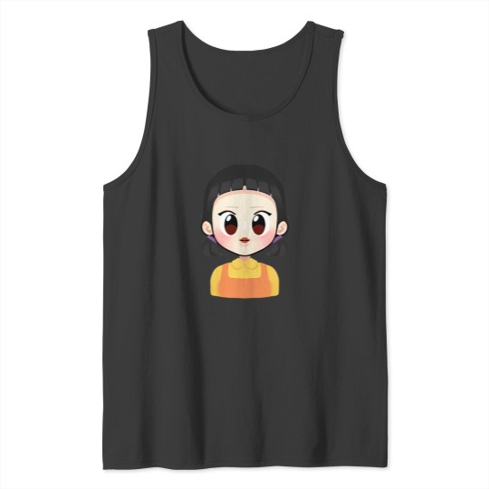 Discover Squid Cosplay Red Light Green Light Doll Chibi Tank Tops