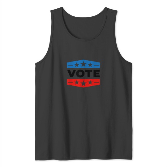 Discover Vote Shirt Women Men Red White Blue 2024 Registe Tank Tops