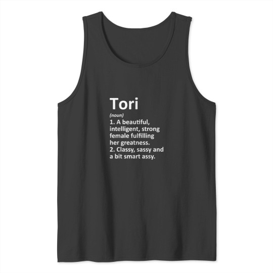 Discover TORI Definition Personalized Name Funny Christma Tank Tops