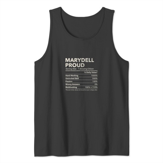 Discover Marydell Mississippi Proud Nutrition Facts Tank Tops