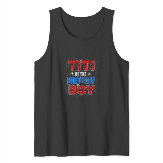 Discover Titi of the Birthday Boy Costume Spider Web Birt Tank Tops
