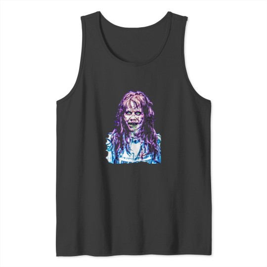 Discover the exorcist print horror Tank Tops