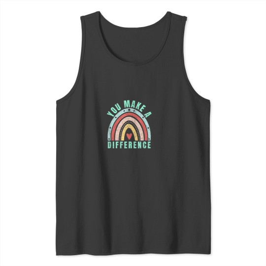 Discover You Make A Difference Everyday Inspirational Mot Tank Tops