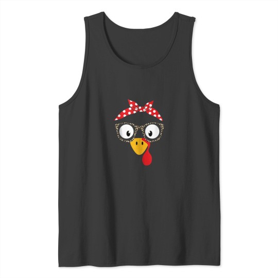 Discover Turkey woman or girl with leopard glasses for th Tank Tops