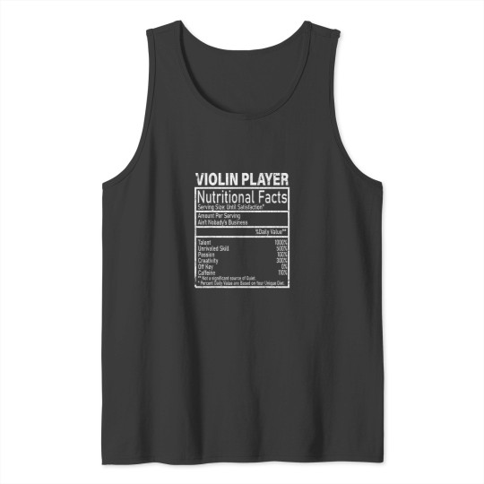 Discover Violin Player Facts Funny Violinist Music Player Tank Tops