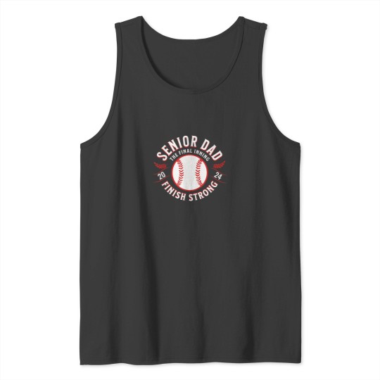 Discover Senior Dad Baseball 2024 The Final Inning Tank Tops