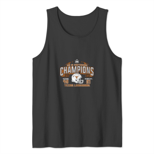 Discover Texas Longhorns Big 12 Champs 2023 Football Score 49-21 Tank Tops