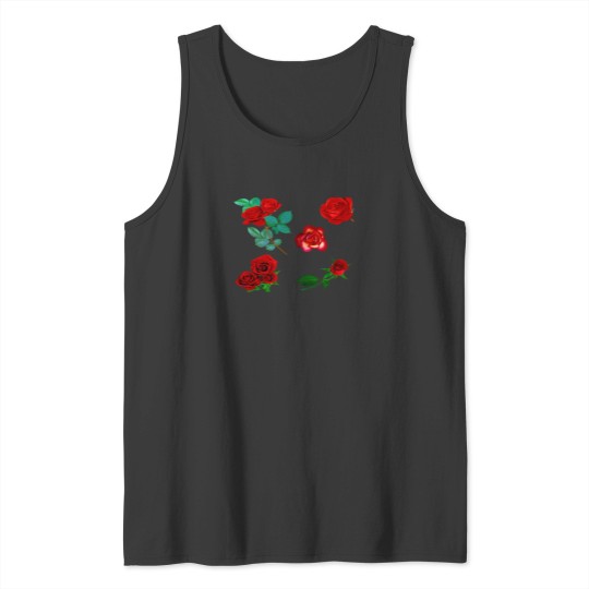 Discover Red   Roses _--------- 1339 Tank Tops