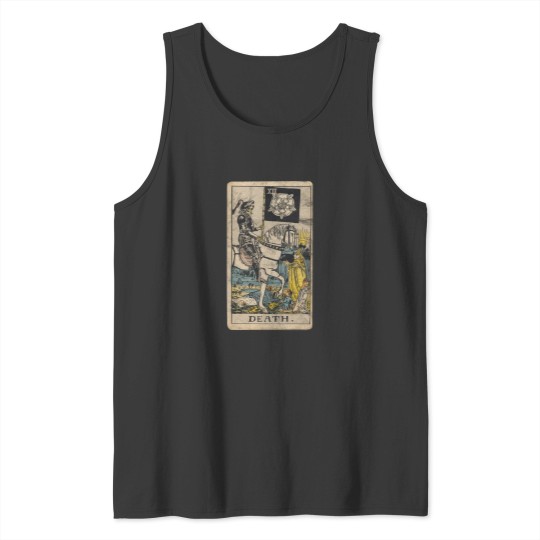 Discover Occult Tarot The Death Gothic Grunge Satan Devil Vintage Design 2681 Tank Tops