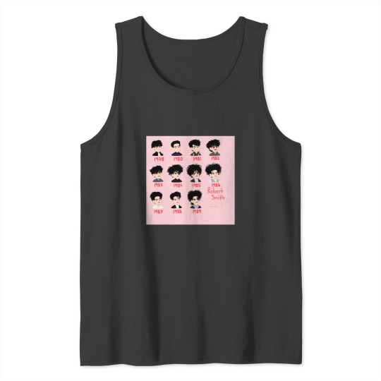 Discover Robert Smith of The Cure Hair History Active T-Shirt Tank Tops