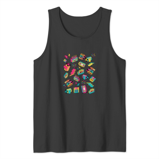 Discover 80S Pattern Tank Tops