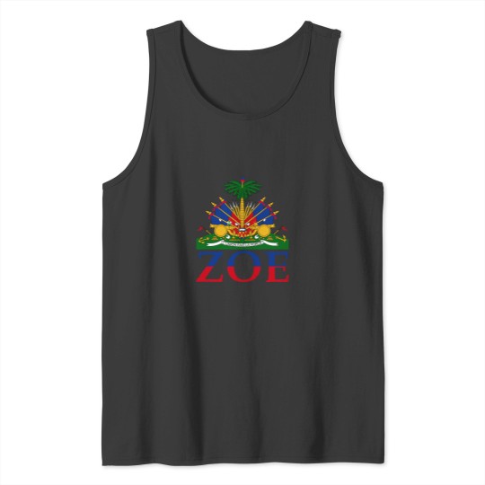 Discover Zoe Cute Haiti Honored Flag Day Gift Sweatshirt Tank Tops
