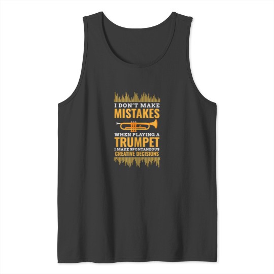 Discover Trumpet Funny Musician Band Player Trumpeter Tank Tops