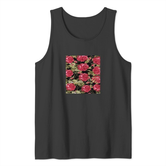 Discover Roses In The Dark 655 Tank Tops