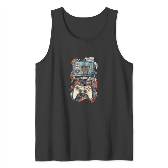 Discover Abstract Art Aesthetic Gaming Streetwear Tank Tops