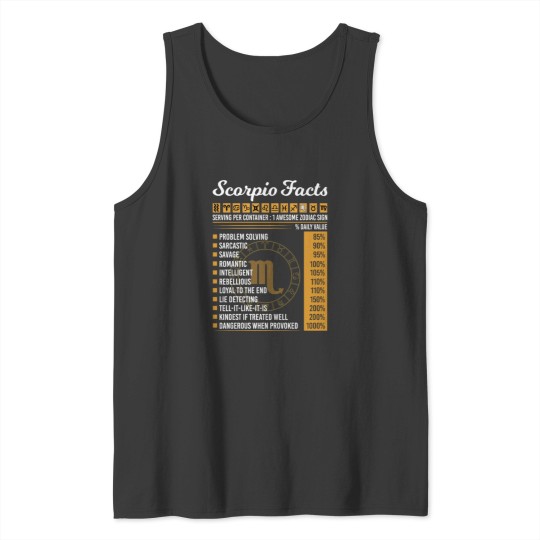 Discover SCORPIO LIMITED EDITON Tank Tops