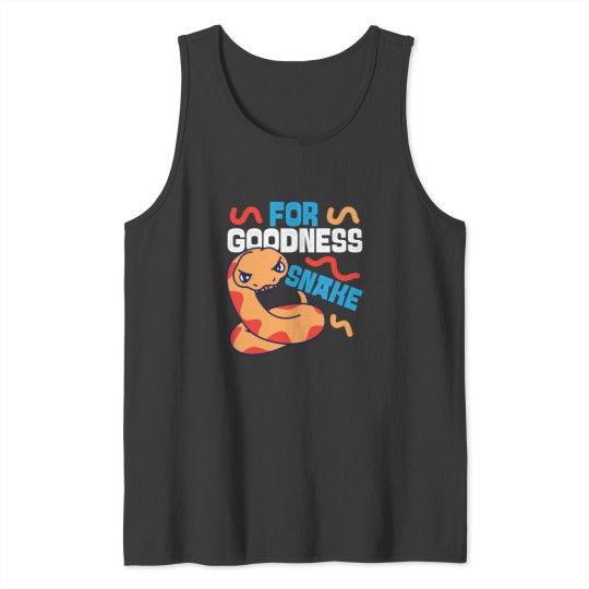 Discover Snake Serpent Pun For Goodness Tank Tops