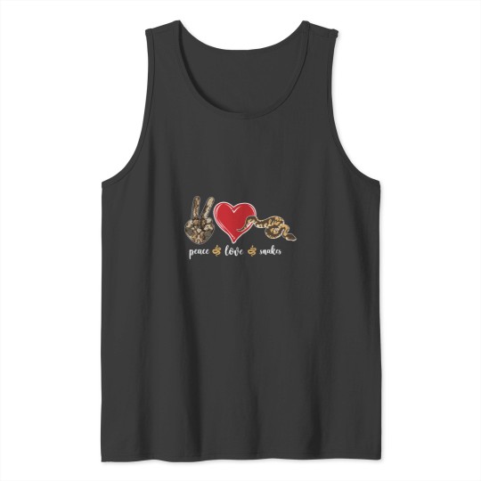 Discover Snake Serpent Peace Love Snakes Tank Tops