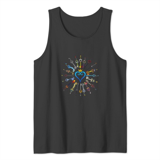 Discover Kingdom Hearts Keyblades Tank Tops