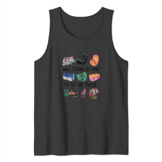 Discover Ride Vehicles (with Caption) Active T-Shirt Tank Tops