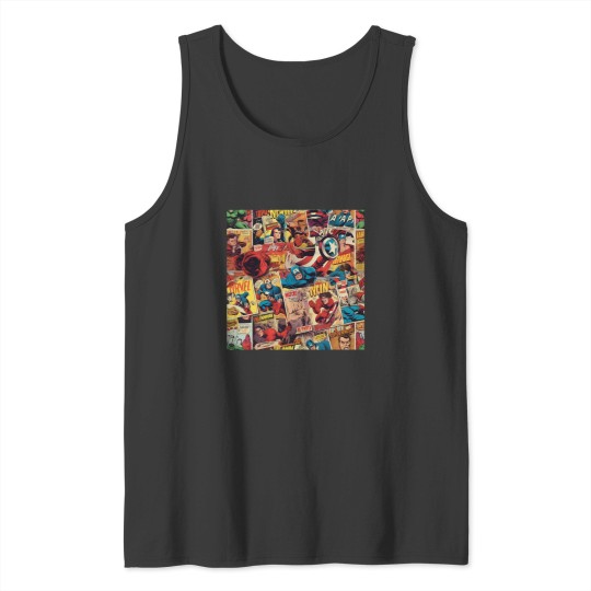 Discover vintage comic pattern Active T-Shirt Tank Tops