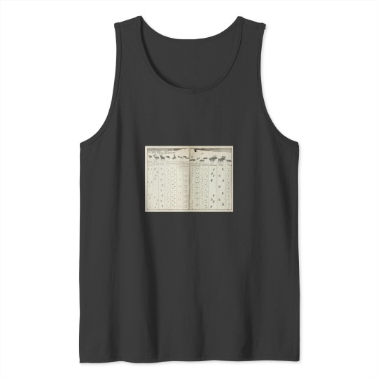 Discover Vintage Animal Tracks in the Snow Diagram (1912) Active T-Shirt Tank Tops