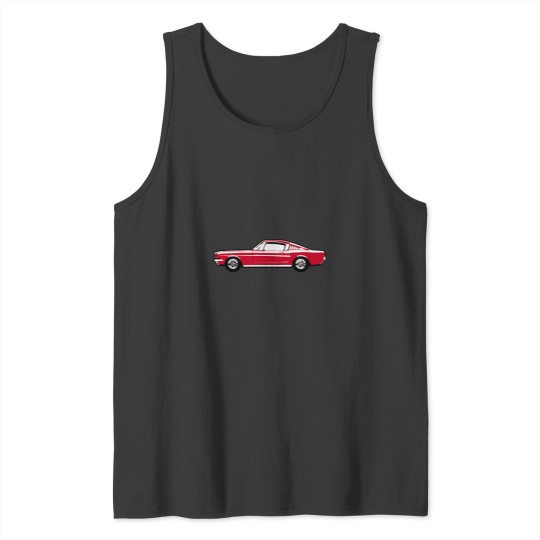 Discover Red 60s FM Fastback Tank Tops