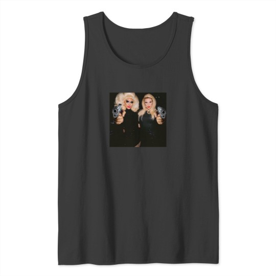 Discover Trixie  Katya   Behind The Scenes   Dangerous Woman Meme Tank Tops