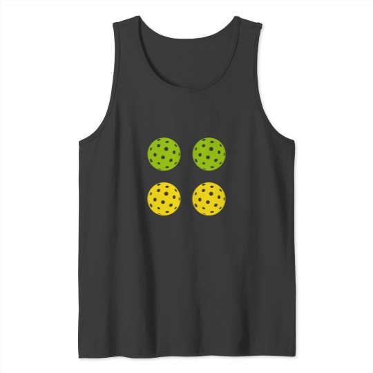 Discover Pickleball Ball Yellow Green Pack Tank Tops